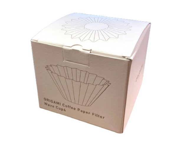 画像1: ORIGAMI コーヒーペーパーフィルター Wave CUP4 50枚入り (1)